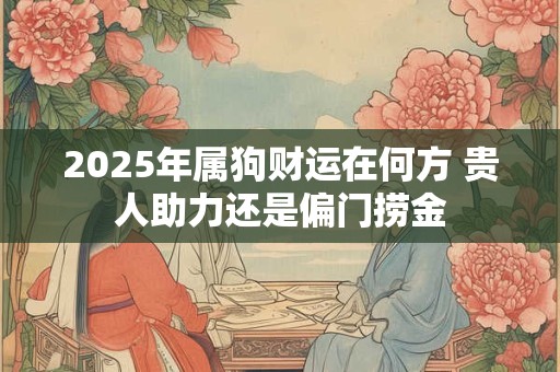 2025年属狗财运在何方 贵人助力还是偏门捞金