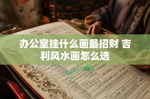 办公室挂什么画最招财 吉利风水画怎么选