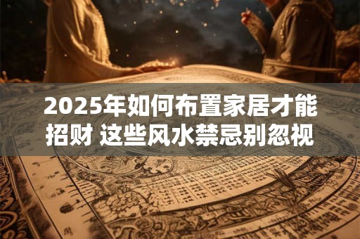 2025年如何布置家居才能招财 这些风水禁忌别忽视 2025年如何布置家居才能招财 这些风水禁忌别忽视