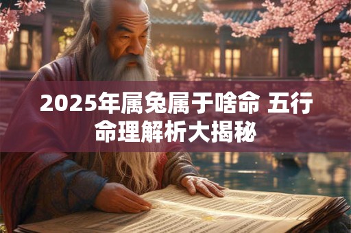 2025年属兔属于啥命 五行命理解析大揭秘