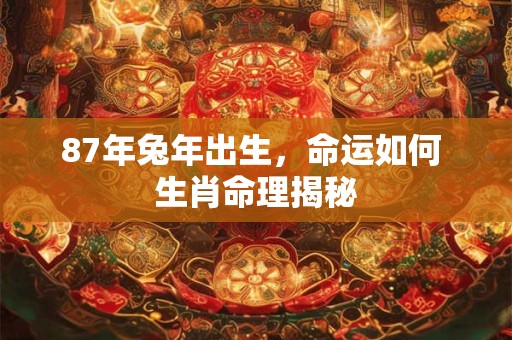 87年兔年出生，命运如何 生肖命理揭秘