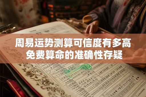 周易运势测算可信度有多高 免费算命的准确性存疑