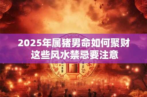 2025年属猪男命如何聚财 这些风水禁忌要注意
