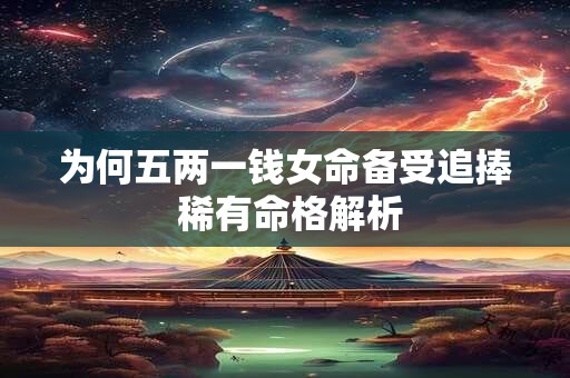 为何五两一钱女命备受追捧 稀有命格解析