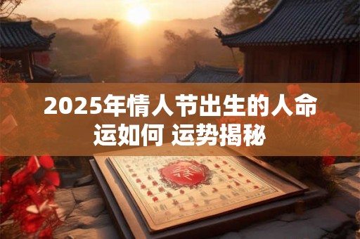 2025年情人节出生的人命运如何 运势揭秘