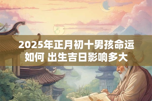 2025年正月初十男孩命运如何 出生吉日影响多大