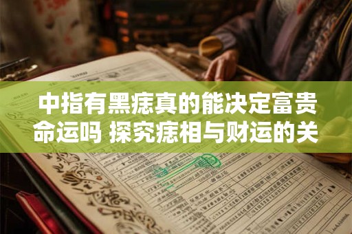 中指有黑痣真的能决定富贵命运吗 探究痣相与财运的关联
