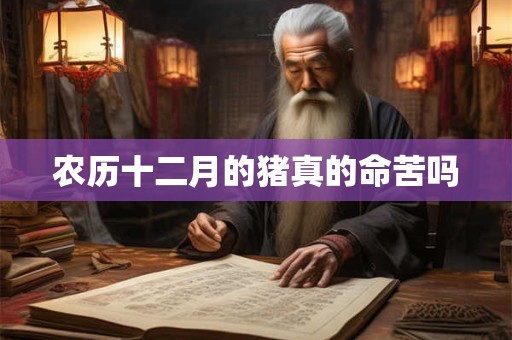 农历十二月的猪真的命苦吗