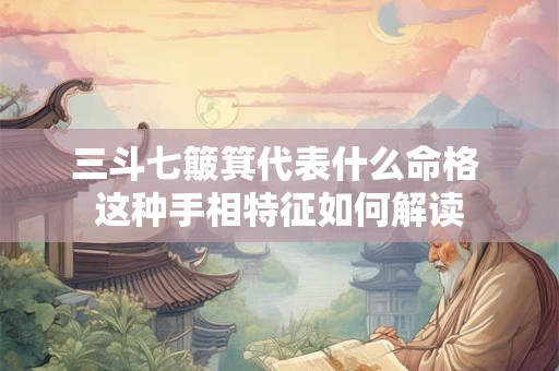 三斗七簸箕代表什么命格 这种手相特征如何解读