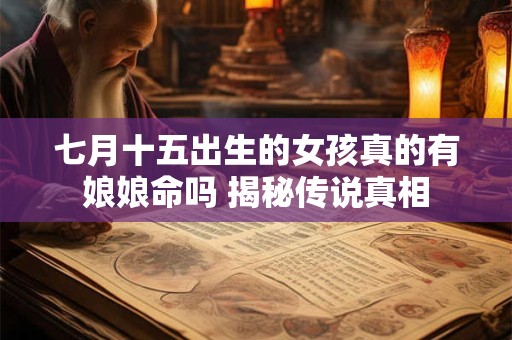 七月十五出生的女孩真的有娘娘命吗 揭秘传说真相