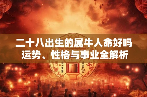 二十八出生的属牛人命好吗 运势、性格与事业全解析