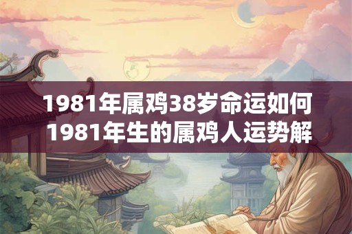 1981年属鸡38岁命运如何 1981年生的属鸡人运势解析
