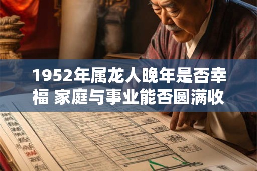 1952年属龙人晚年是否幸福 家庭与事业能否圆满收官