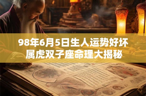 98年6月5日生人运势好坏 属虎双子座命理大揭秘