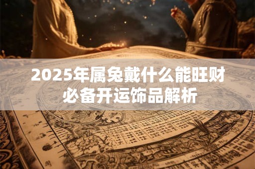 2025年属兔戴什么能旺财 必备开运饰品解析