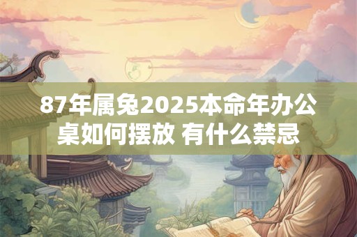 87年属兔2025本命年办公桌如何摆放 有什么禁忌