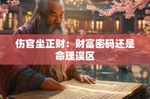 伤官坐正财：财富密码还是命理误区