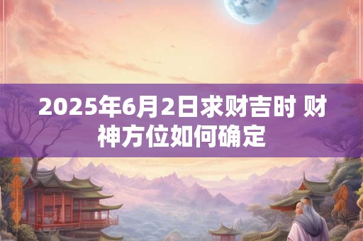 2025年6月2日求财吉时 财神方位如何确定