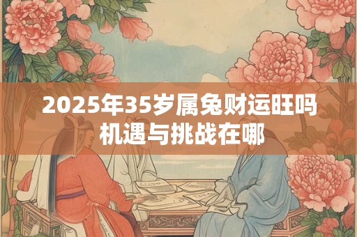 2025年35岁属兔财运旺吗 机遇与挑战在哪