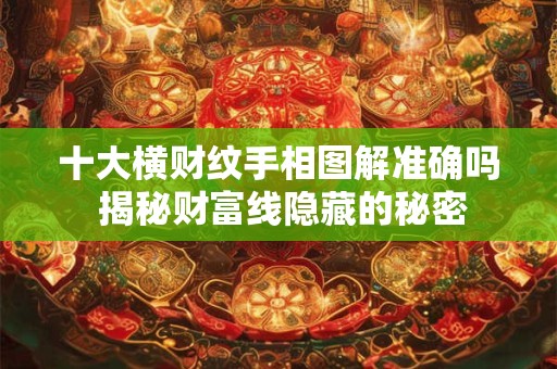十大横财纹手相图解准确吗 揭秘财富线隐藏的秘密