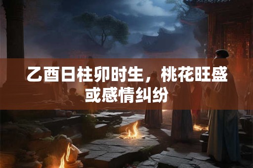 乙酉日柱卯时生，桃花旺盛或感情纠纷