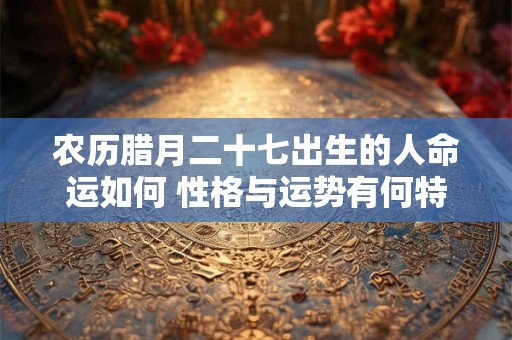 农历腊月二十七出生的人命运如何 性格与运势有何特征