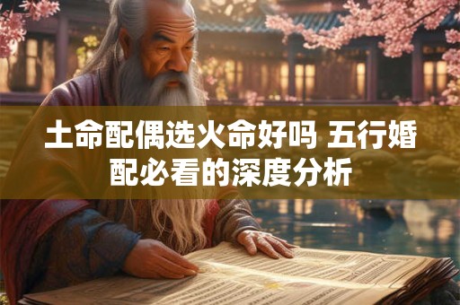 土命配偶选火命好吗 五行婚配必看的深度分析