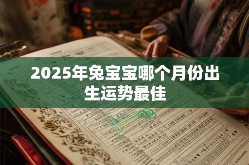 2025年兔宝宝哪个月份出生运势最佳