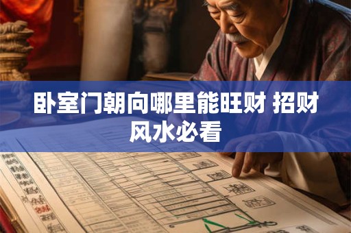 卧室门朝向哪里能旺财 招财风水必看
