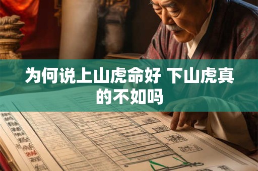 为何说上山虎命好 下山虎真的不如吗