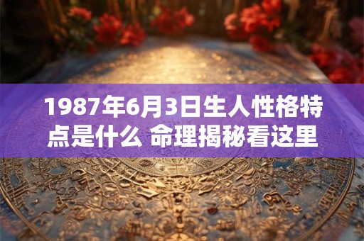 1987年6月3日生人性格特点是什么 命理揭秘看这里