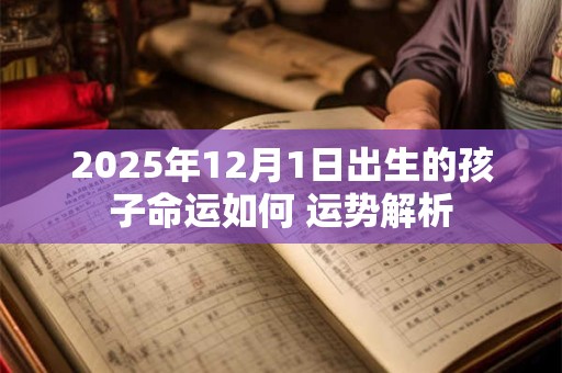 2025年12月1日出生的孩子命运如何 运势解析
