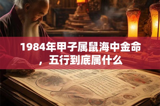 1984年甲子属鼠海中金命，五行到底属什么