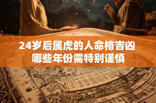 24岁后属虎的人命格吉凶 哪些年份需特别谨慎