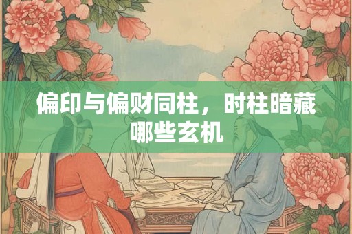 偏印与偏财同柱，时柱暗藏哪些玄机