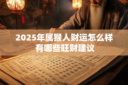 2025年属猴人财运怎么样 有哪些旺财建议