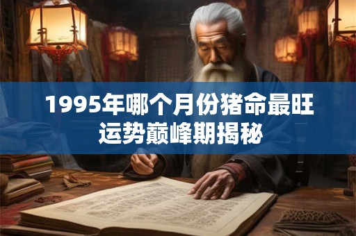 1995年哪个月份猪命最旺 运势巅峰期揭秘