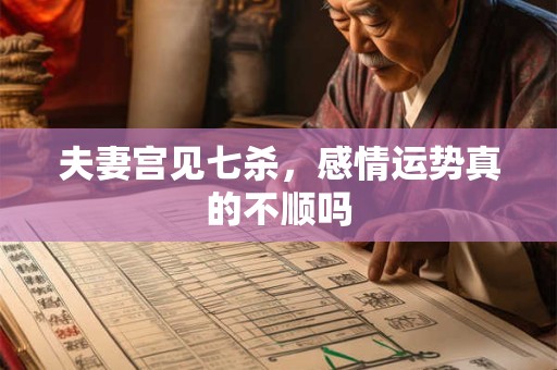 夫妻宫见七杀，感情运势真的不顺吗