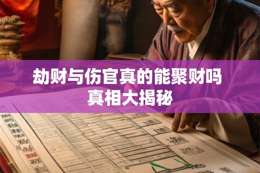 劫财与伤官真的能聚财吗 真相大揭秘