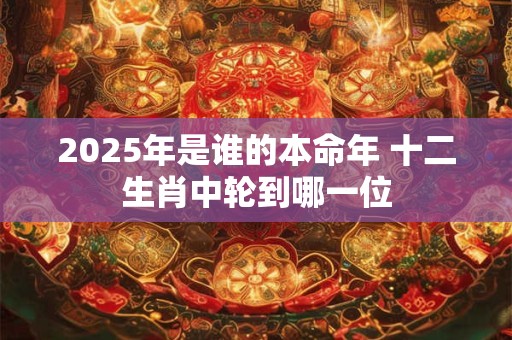 2025年是谁的本命年 十二生肖中轮到哪一位