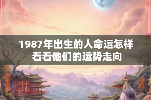 1987年出生的人命运怎样 看看他们的运势走向