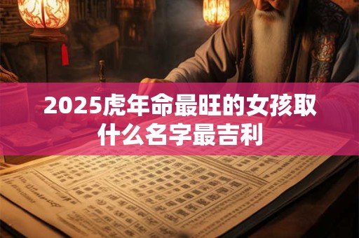 2025虎年命最旺的女孩取什么名字最吉利