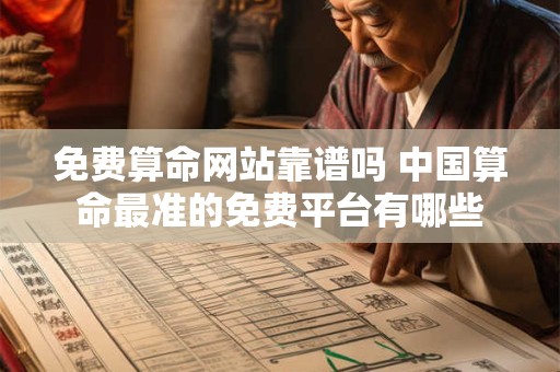 免费算命网站靠谱吗 中国算命最准的免费平台有哪些