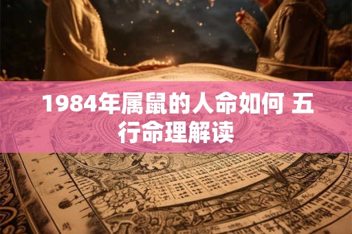 1984年属鼠的人命如何 五行命理解读