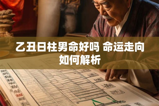 乙丑日柱男命好吗 命运走向如何解析