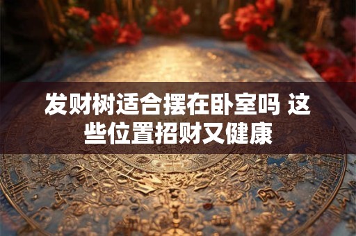 发财树适合摆在卧室吗 这些位置招财又健康