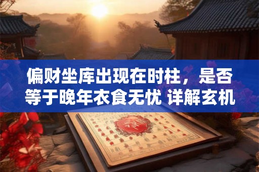 偏财坐库出现在时柱，是否等于晚年衣食无忧 详解玄机