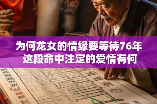 为何龙女的情缘要等待76年 这段命中注定的爱情有何玄机