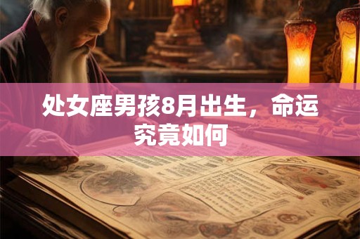 处女座男孩8月出生，命运究竟如何