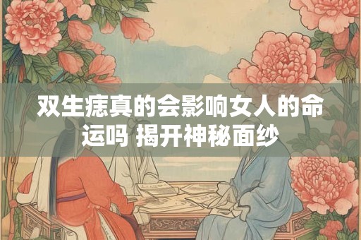 双生痣真的会影响女人的命运吗 揭开神秘面纱